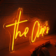 The Clines Orange Neon Sign