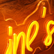 The Clines Orange Neon Sign