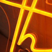 The Clines Orange Neon Sign