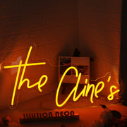 The Clines Orange Neon Sign