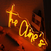 The Clines Orange Neon Sign