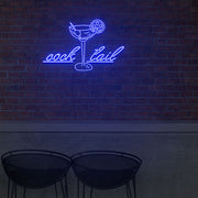 The Cocktail Time For Bar Neon Light Signs Custom Neon Sign For Wedding Bar Party Decoration