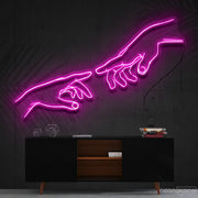 The Creation Of Adam Neon Sign