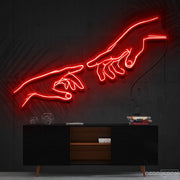 The Creation Of Adam Neon Sign