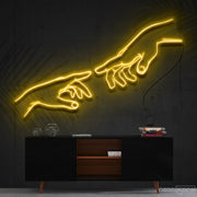 The Creation Of Adam Neon Sign