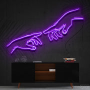 The Creation Of Adam Neon Sign