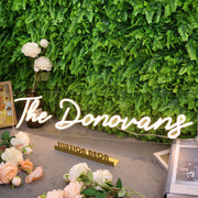 The Donovans Yellow Neon Sign