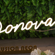 The Donovans Yellow Neon Sign