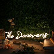 The Donovans Yellow Neon Sign