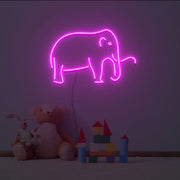 The Elephant Line Neon Light Signs Custom Neon Sign For Wedding Bar Party Decoration MG10101