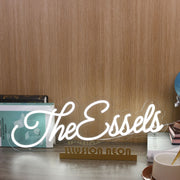 The Essels White Neon Sign