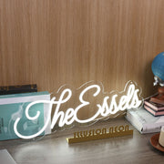 The Essels White Neon Sign