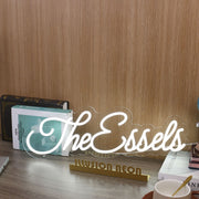 The Essels White Neon Sign