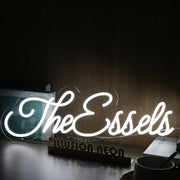 The Essels White Neon Sign