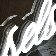 The Essels White Neon Sign