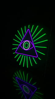 The Eye Of Horus Triangle Neon Sign