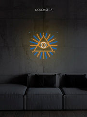 The Eye Of Horus Triangle Neon Sign