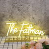 The Fatman Yellow Neon Sign