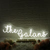 The Galans White Neon Sign