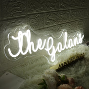 The Galans White Neon Sign