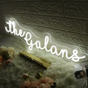 The Galans White Neon Sign