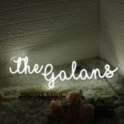 The Galans White Neon Sign