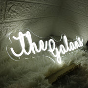 The Galans White Neon Sign