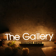 The Gallery Yellow Neon Sign