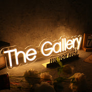 The Gallery Yellow Neon Sign