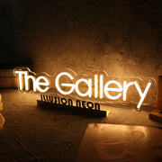 The Gallery Yellow Neon Sign