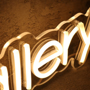 The Gallery Yellow Neon Sign