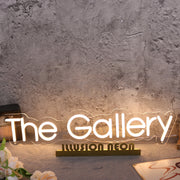 The Gallery Yellow Neon Sign