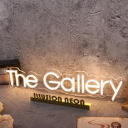 The Gallery Yellow Neon Sign