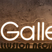 The Gallery Yellow Neon Sign