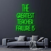 The Greatest Teacher Failure Is Star Wars Neon Sign