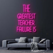 The Greatest Teacher Failure Is Star Wars Neon Sign