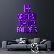 The Greatest Teacher Failure Is Star Wars Neon Sign