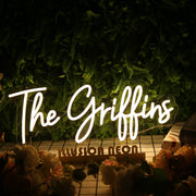 The Griffins Yellow Neon Sign