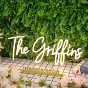 The Griffins Yellow Neon Sign