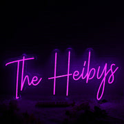 The Heibys Purple Neon Sign