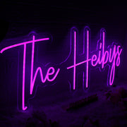 The Heibys Purple Neon Sign