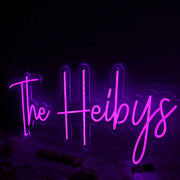 The Heibys Purple Neon Sign