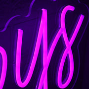 The Heibys Purple Neon Sign