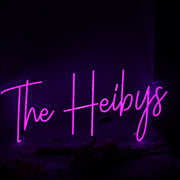 The Heibys Purple Neon Sign