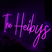 The Heibys Purple Neon Sign