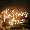 The Heins est 9 3 23 Yellow Neon Sign