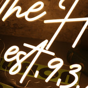 The Heins est 9 3 23 Yellow Neon Sign