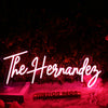 The Hernandez Red Neon Sign