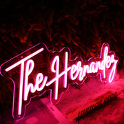 The Hernandez Red Neon Sign