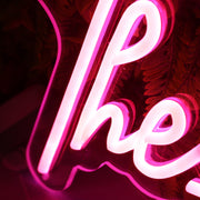 The Hernandez Red Neon Sign